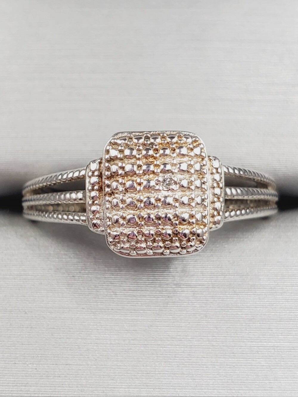 Genuine Diamond Accent 925 Sterling Silver Ring